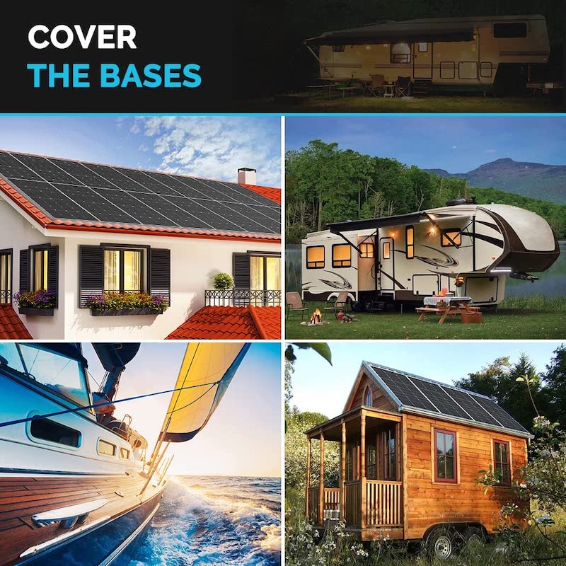 Renogy 2PCS 100 Watt Solar Panels 