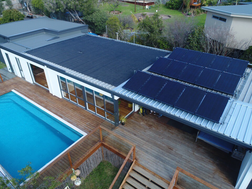 Installation of solar pool heaters