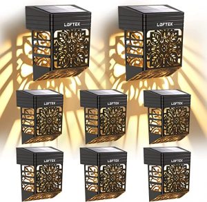 solar fence light
